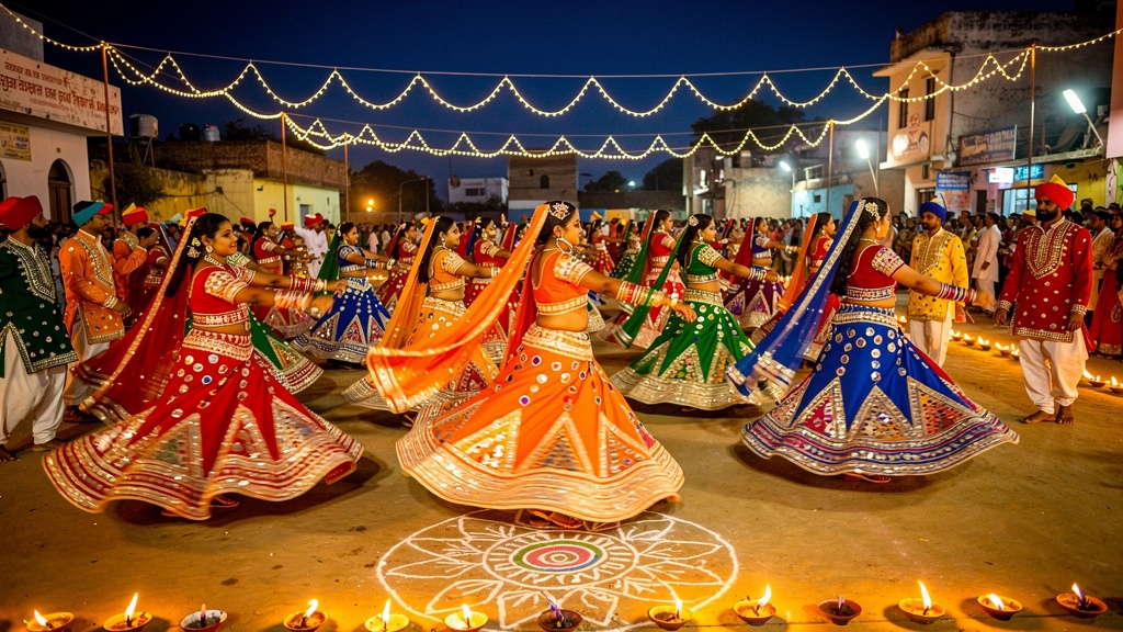 Navratri garba celebrations in Banaskantha